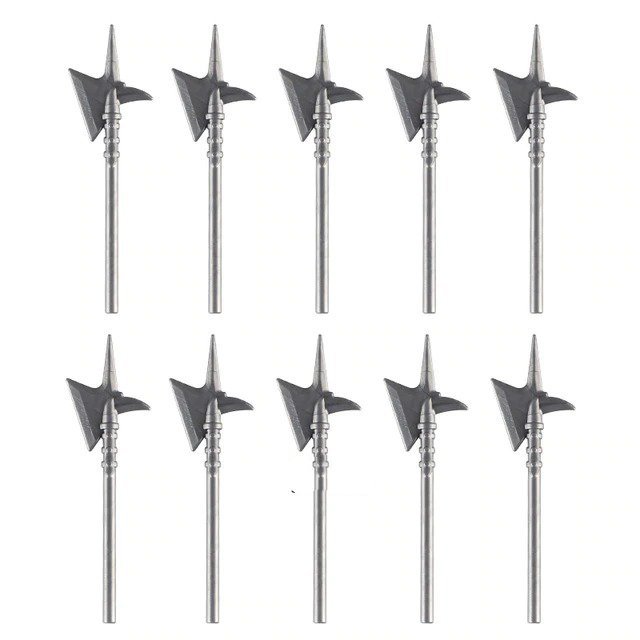 10pcs Axe Spear Accessories Lego Minifigure Building Block Toys