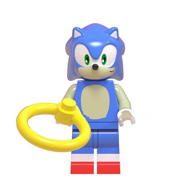 Sonic The Hedgehog Lego Toys Anime Theme Minifigure Block Toys