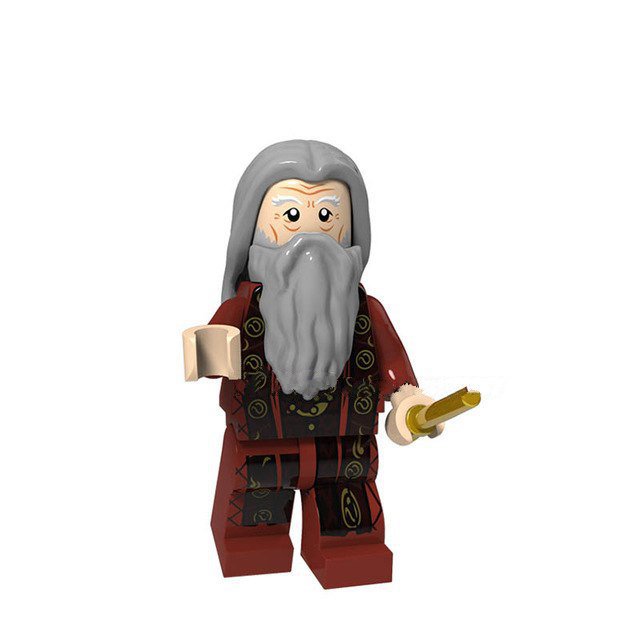 Dumbledore With Brown Suit Lego Toys Harry Potter Minifigure Block Toys