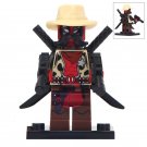 Deadpool With Cowboy Suit Lego Superheroes Minifigure Block Toys