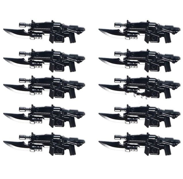 10pcs Science Fiction J0048 Weapons Star Trek Accessories Lego Minifigure Building Block Toys