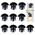 10pcs J0054 Gladiator Medieval Helmet Mask Accessories Lego Minifigure Building Block Toys
