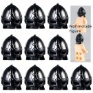 10pcs J0058 Gladiator Medieval Helmet Mask Accessories Lego Minifigure Building Block Toys