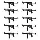 10pcs J0076 World War Heavy Rifle Gun Weapon Accessories Lego Minifigure Building Block Toys