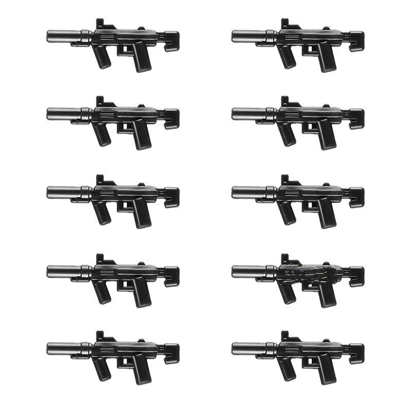 10pcs J0079 World War Heavy Rifle Gun Weapon Accessories Lego Minifigure Building Block Toys