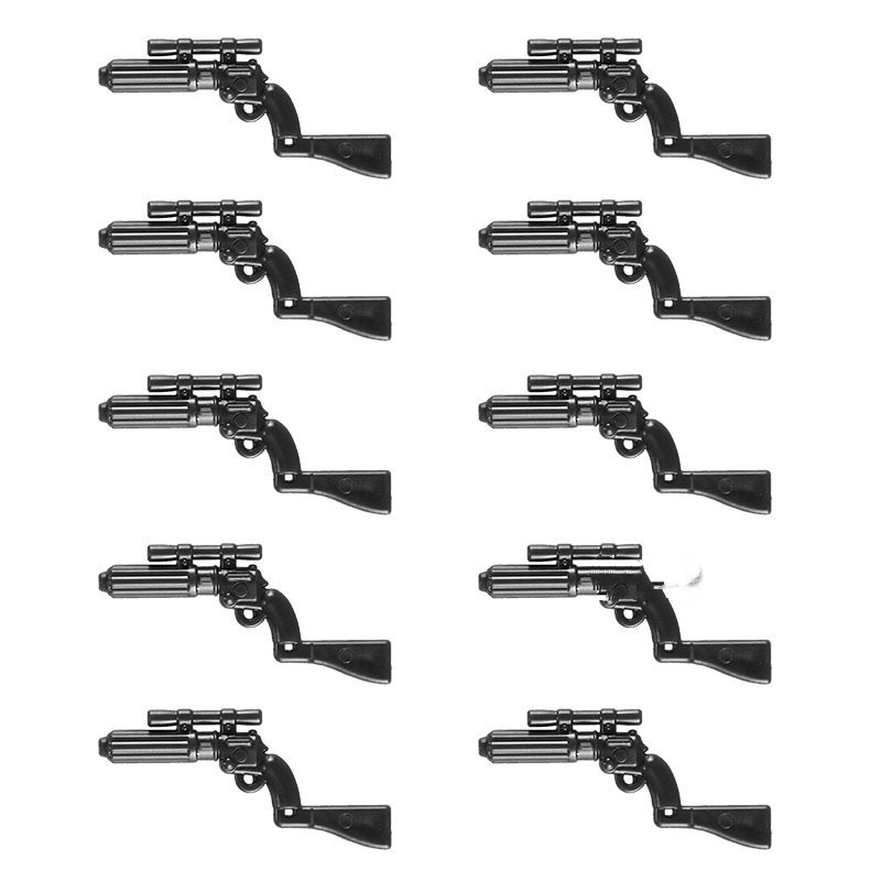 10pcs J0080 World War Heavy Rifle Gun Weapon Accessories Lego Minifigure Building Block Toys