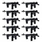 10pcs J0082 World War Heavy Rifle Gun Weapon Accessories Lego Minifigure Building Block Toys