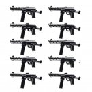 10pcs J0084 World War Heavy Rifle Gun Weapon Accessories Lego Minifigure Building Block Toys
