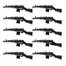 10pcs J0086 World War Heavy Rifle Gun Weapon Accessories Lego Minifigure Building Block Toys