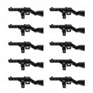 10pcs J0089 World War Heavy Rifle Gun Weapon Accessories Lego Minifigure Building Block Toys