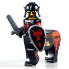 Centaur Red Dragon Knight With Sword Medieval Lego Superheroes Minifigure Block Toys
