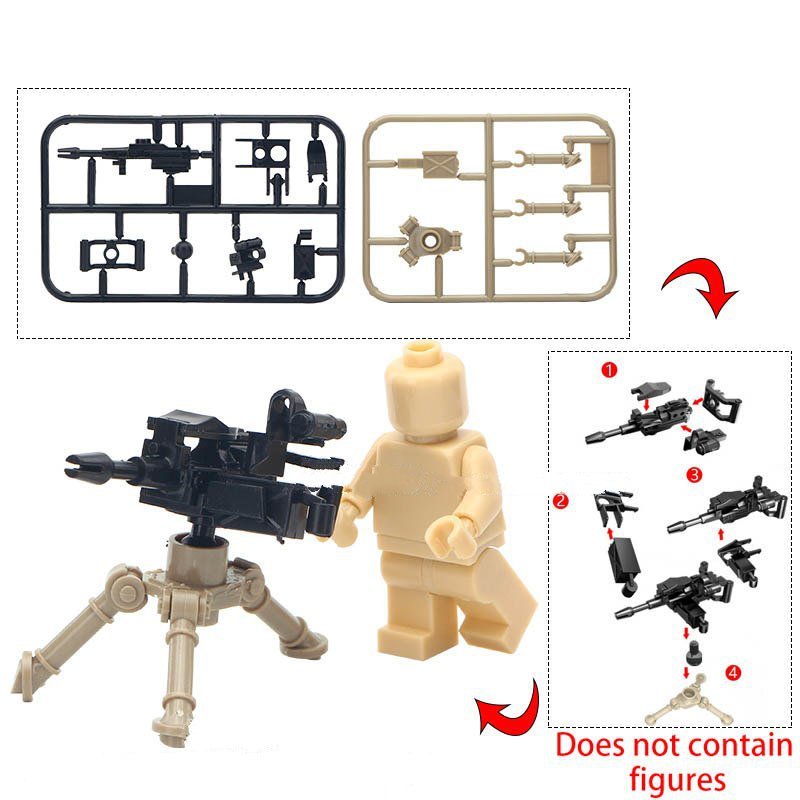 MK19 Automatic Grenade Weapon Accessories Lego Minifigure Building Block Toys
