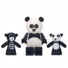 Panda With Mini Panda Lego Superheroes Minifigure Block Toys