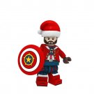 Christmas Santa Steve Rogers Lego Superheroes Minifigure Block Toys