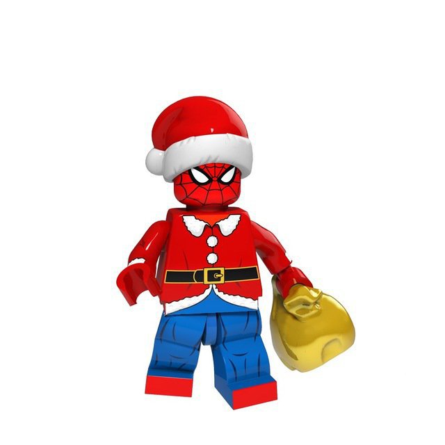 Christmas Santa Spiderman Lego Superheroes Minifigure Block Toys