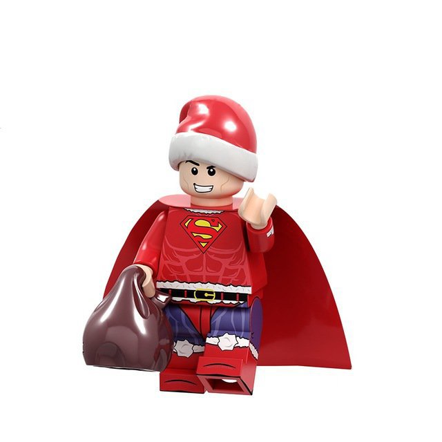 Christmas Santa Superman Lego Superheroes Minifigure Block Toys