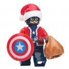 Christmas Santa Captain America Lego Superheroes Minifigure Block Toys