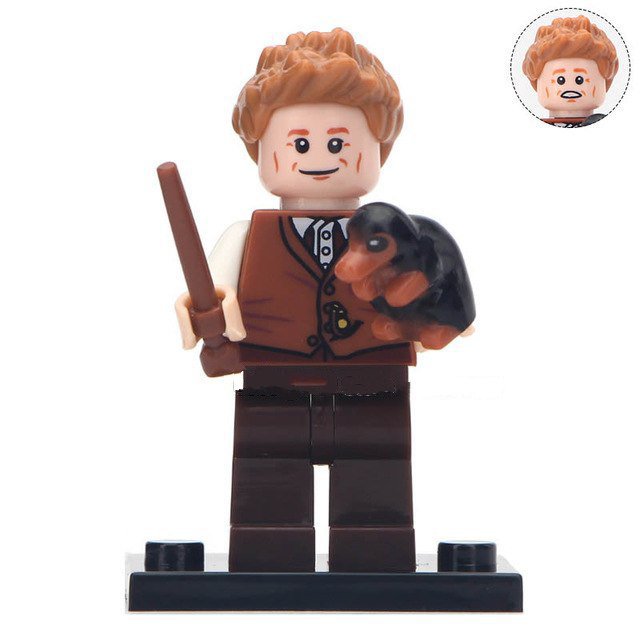 Newt Scamander Lego Fantastic Beasts Minifigure Block Toys