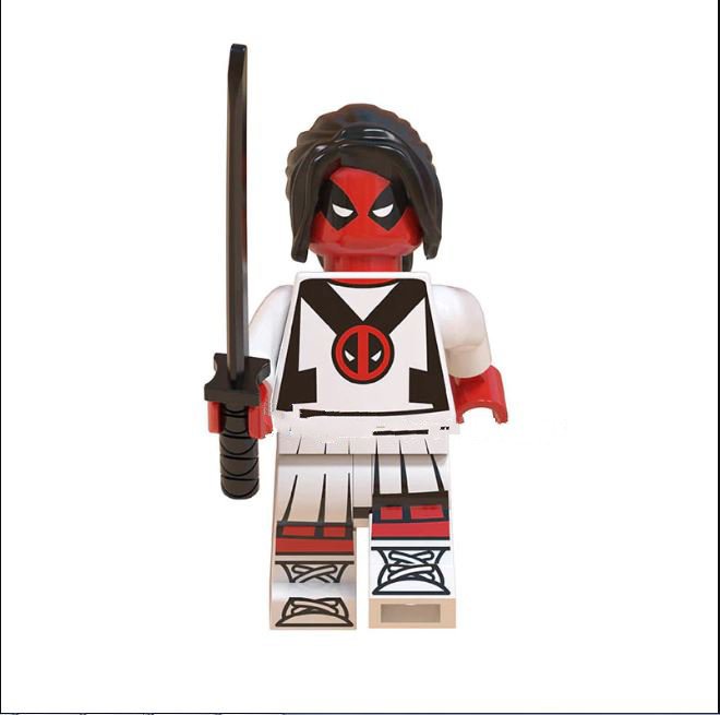 Deadpool Female Student Lego Superheroes Minifigure Block Toys