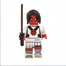 Deadpool Female Student Lego Superheroes Minifigure Block Toys