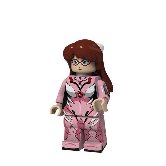 Mari Makinami Lego  Neon Genesis Evangelion Anime Theme Superheroes Minifigure Block Toys