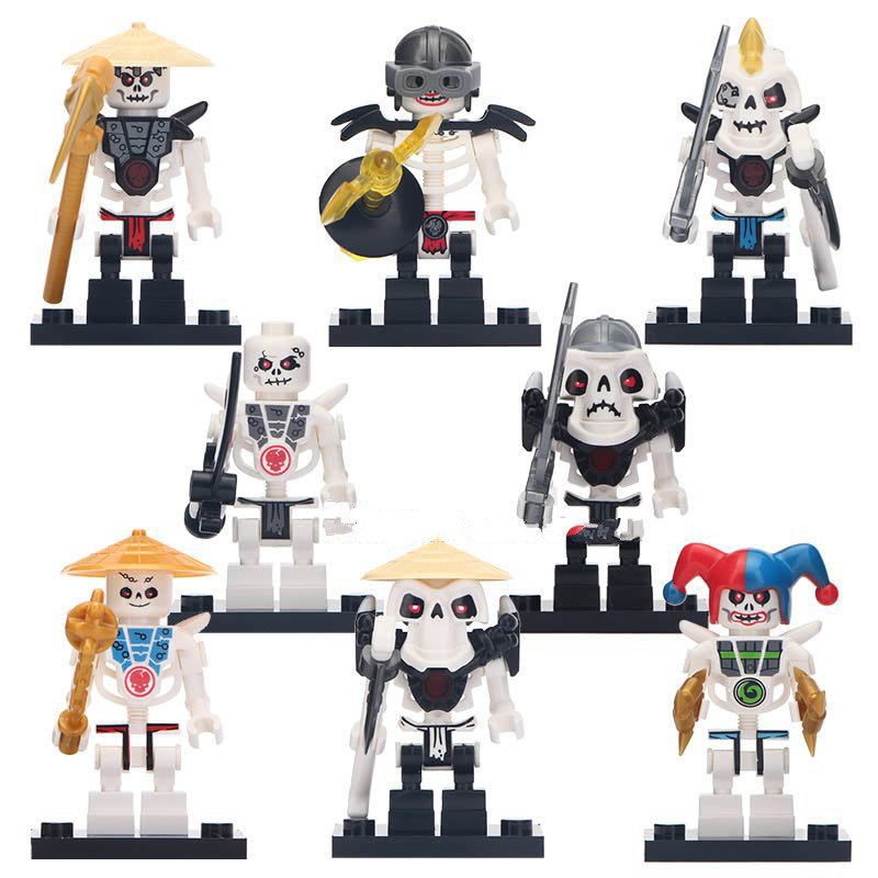 8pcs Frackjaw nuckal Kruncha Minitoys Ninjago The Movie Superheroes ...