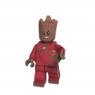 Groot With Red Suit Lego Guardians Of The Galaxy Superheroes Minifigure Block Toys