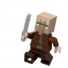 Villager Minecraft Game Character Lego Minifigure Block Toys