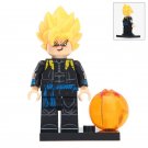 Gogeta With Black Suit Lego Dragon Ball Anime Theme Minifigure Block Toy