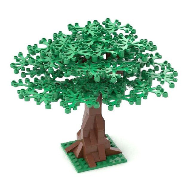 Green Forest Tree Lego Accessories Minifigure Block Toys