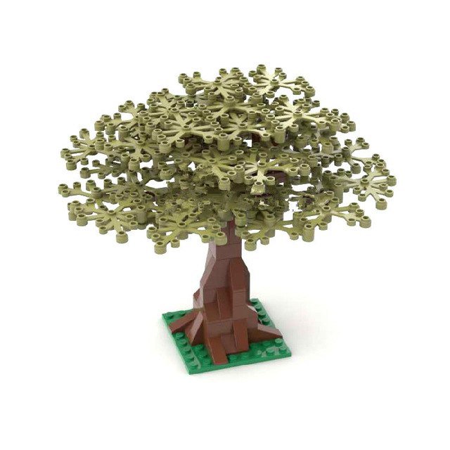 Light Green Forest Tree Lego Accessories Minifigure Block Toys
