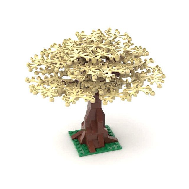 Light Brown Forest Tree Lego Accessories Minifigure Block Toys