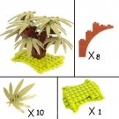 Brown Forest Shrubs Palm Lego Accessories Minifigure Block Toys