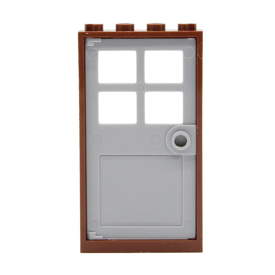 Grey Door Building Lego Accessories Minifigure Block Toys