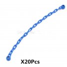 20pcs Blue Chain Building Lego Accessories Minifigure Block Toys