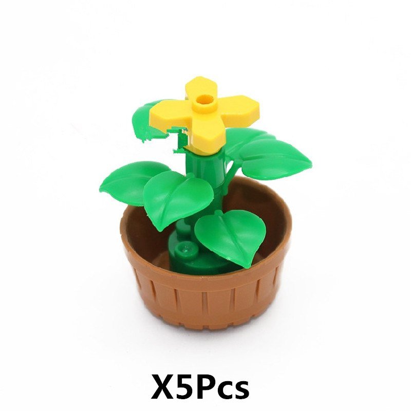 5pcs Potted Plan A Lego Accessories Minifigure Block Toys