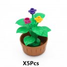 5pcs Potted Plan D Lego Accessories Minifigure Block Toys