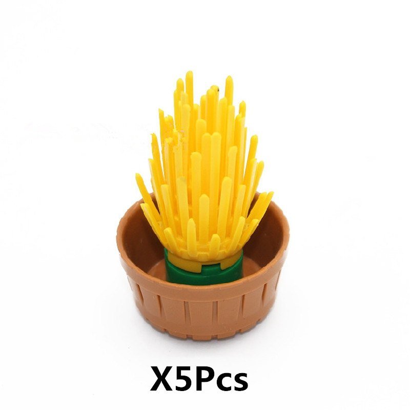 5pcs Potted Plan H Lego Accessories Minifigure Block Toys