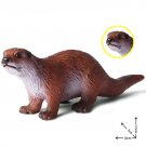 Otter Animal Model Figure toys Pet Farm And Zoo Minifigure Block Toys
