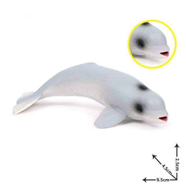 Irrawaddy dolphin Animal Model Figure toys Pet Farm And Zoo Minifigure Block Toys