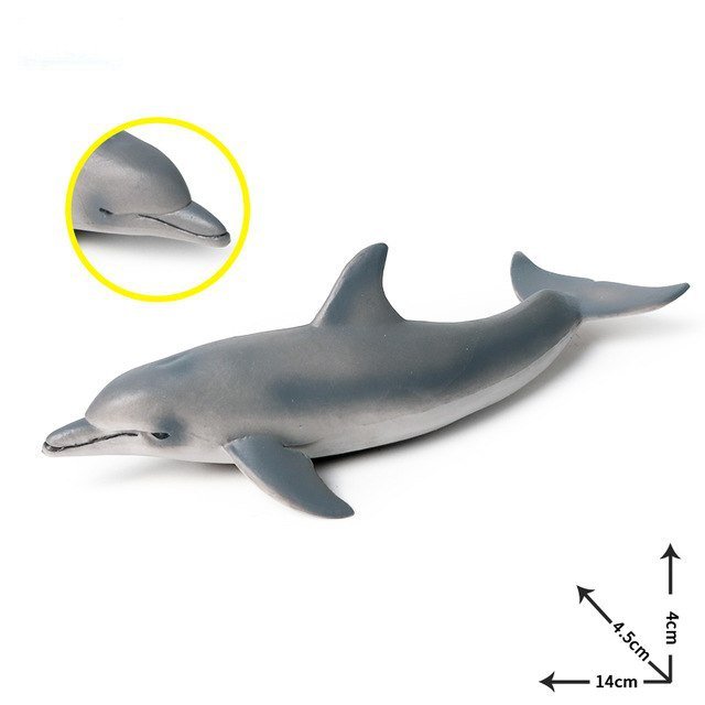 Bottlenose Dolphin Animal Model Figure toys Pet Farm And Zoo Minifigure Block Toys