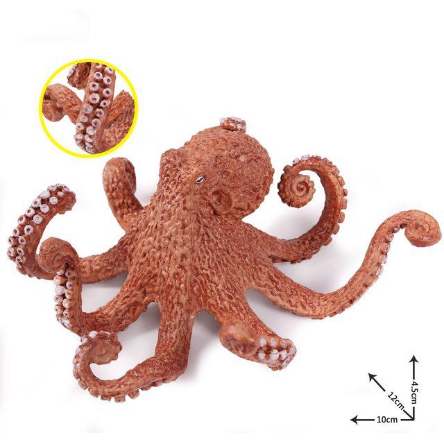 Octopus Animal Model Figure toys Pet Farm And Zoo Minifigure Block Toys