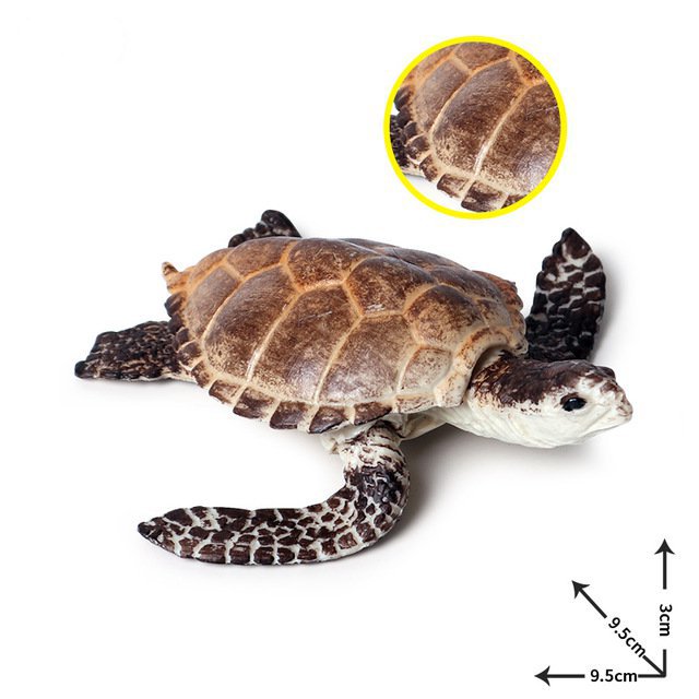 Sea Turtle 3 Animal Model Figure toys Pet Farm And Zoo Minifigure Block Toys