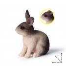 Grey Rabbit Animal Model Figure toys Pet Farm And Zoo Minifigure Block Toys
