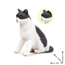 Black White Cat Animal Model Figure toys Pet Farm And Zoo Minifigure Block Toys