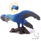 Blue Parrot Bird Animal Model Figure toys Pet Farm And Zoo Minifigure Block Toys