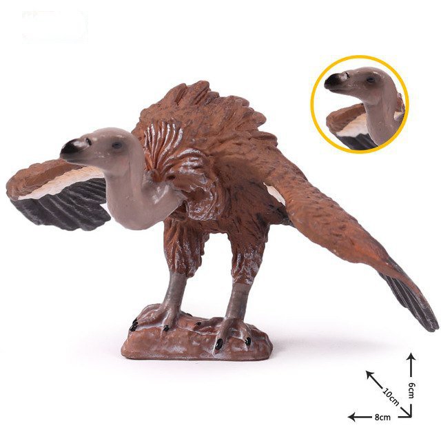 Vulture Bird Animal Model Figure toys Pet Farm And Zoo Minifigure Block Toys