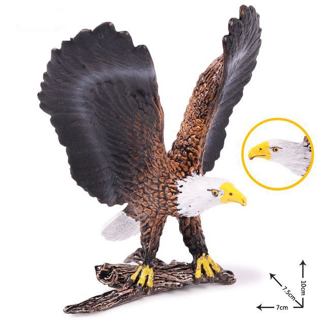 Bald eagle Bird 2 Animal Model Figure toys Pet Farm And Zoo Minifigure Block Toys