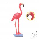 Dark Pink Flamingo Bird Animal Model Figure toys Pet Farm And Zoo Minifigure Block Toys