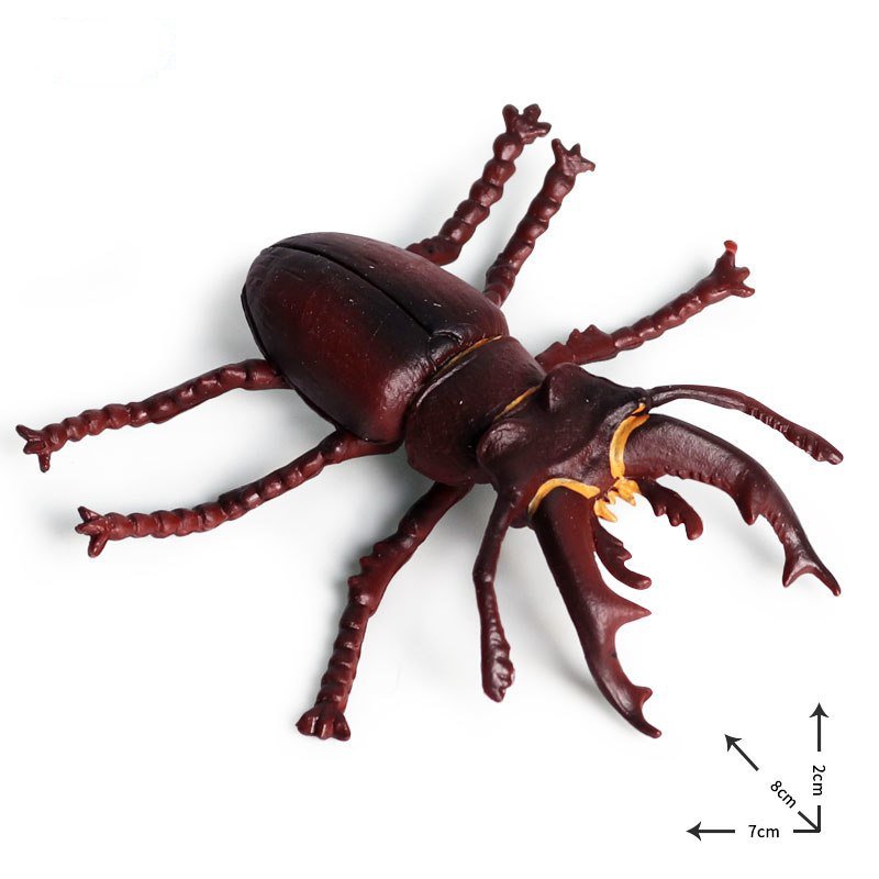 Stag beetle Animal Model Figure toys Pet Farm And Zoo Minifigure Block Toys